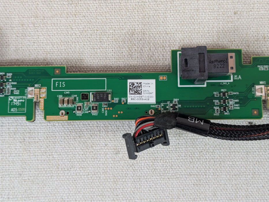 Dell JWG9T 4x 3.5" LFF Backplane Assembly for PowerEdge R440 R640