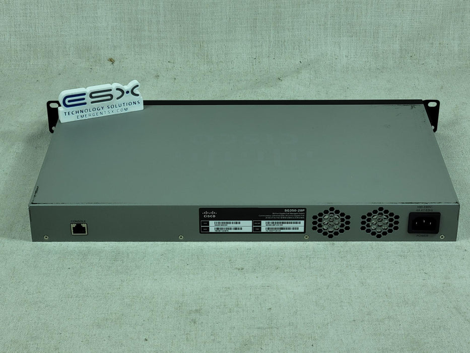 Cisco SG350-28P-K9 24x 10/100/1000 PoE+, 4x SFP Managed Switch **See Notes**