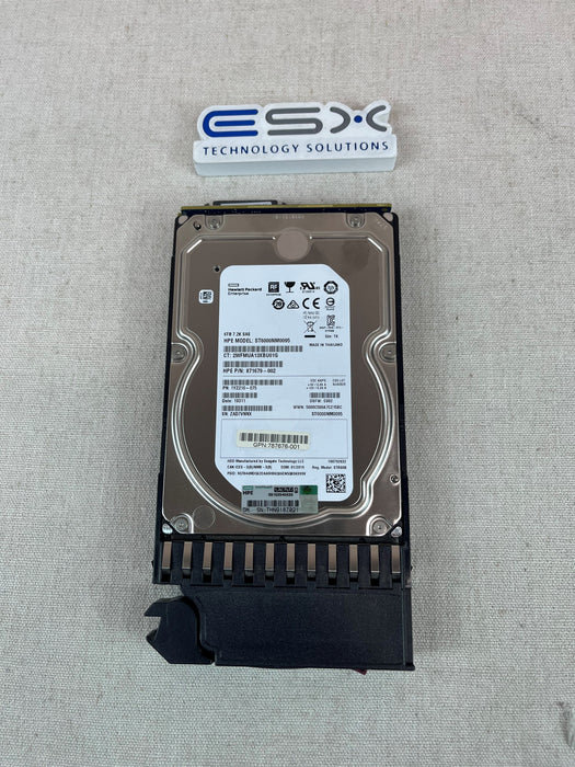 HPE MSA 6TB 12G SAS 7.2K 3.5IN MDL 787643-001 J9F43A