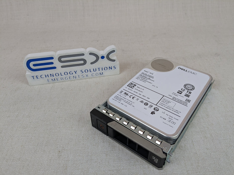 Dell 8JYD7 12TB 7.2k 6Gb/s 512e 3.5" SATA Hard Drive ST12000NM0128 w/ 14G Tray