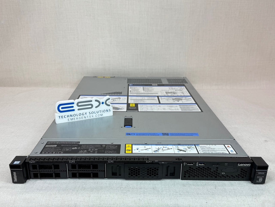 Lenovo 7X08CTO1WW ThinkSystem SR530 8x 2.5” 1U CTO Server- 2x Heatsink, 2x 750W