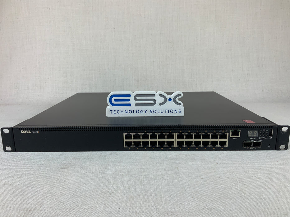 Dell Networking N2024P 24 Port Gigabit PoE, 2x 10G SFP+ Network Switch