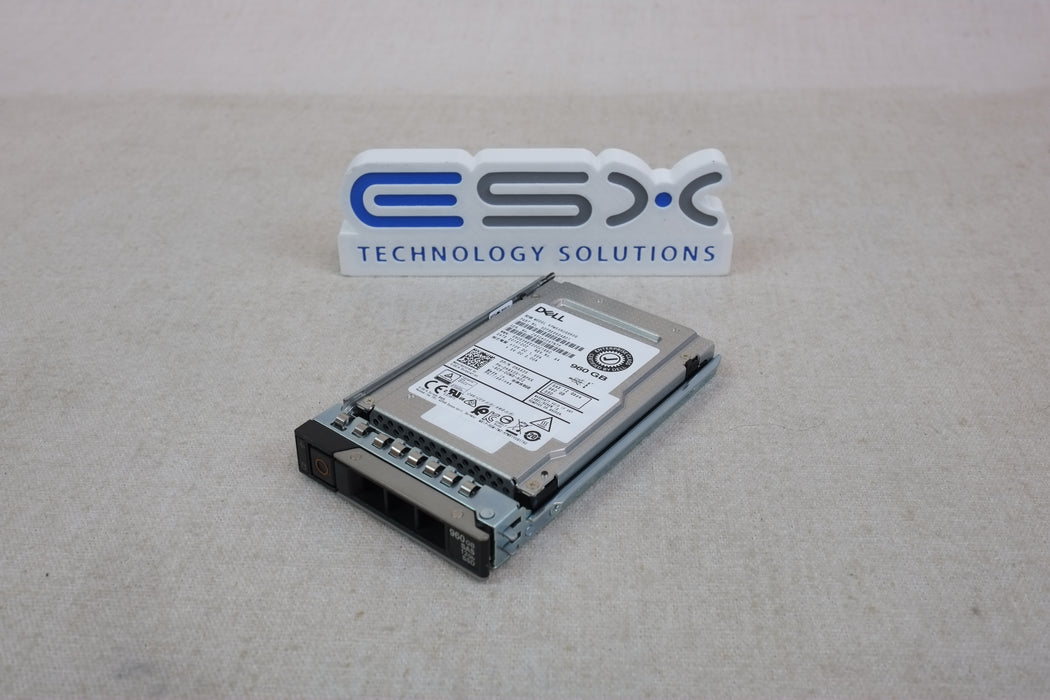 Dell H8X3X 960GB 12Gb/s 2.5” SAS RI SSD Toshiba KPM5XRUG960G w/ 14G Tray