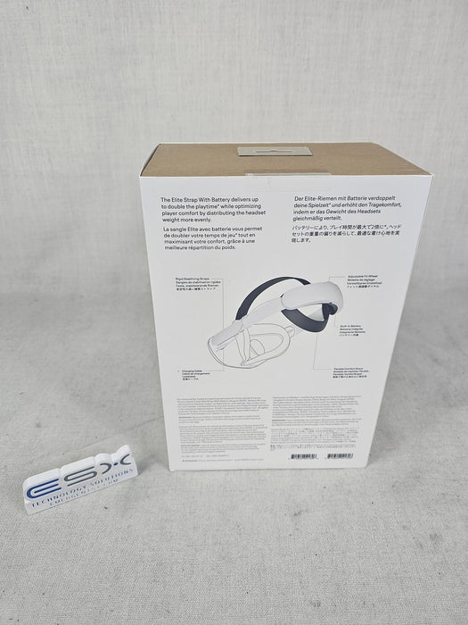 Oculus Meta Quest 2 Elite Strap with Battery, VR headset extended battery