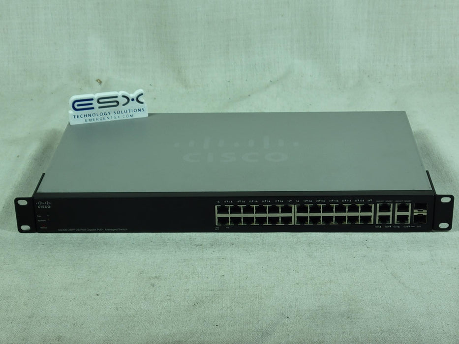 Cisco SG300-28PP-K9 28 Port Gigabit PoE+ Small Business Managed Switch