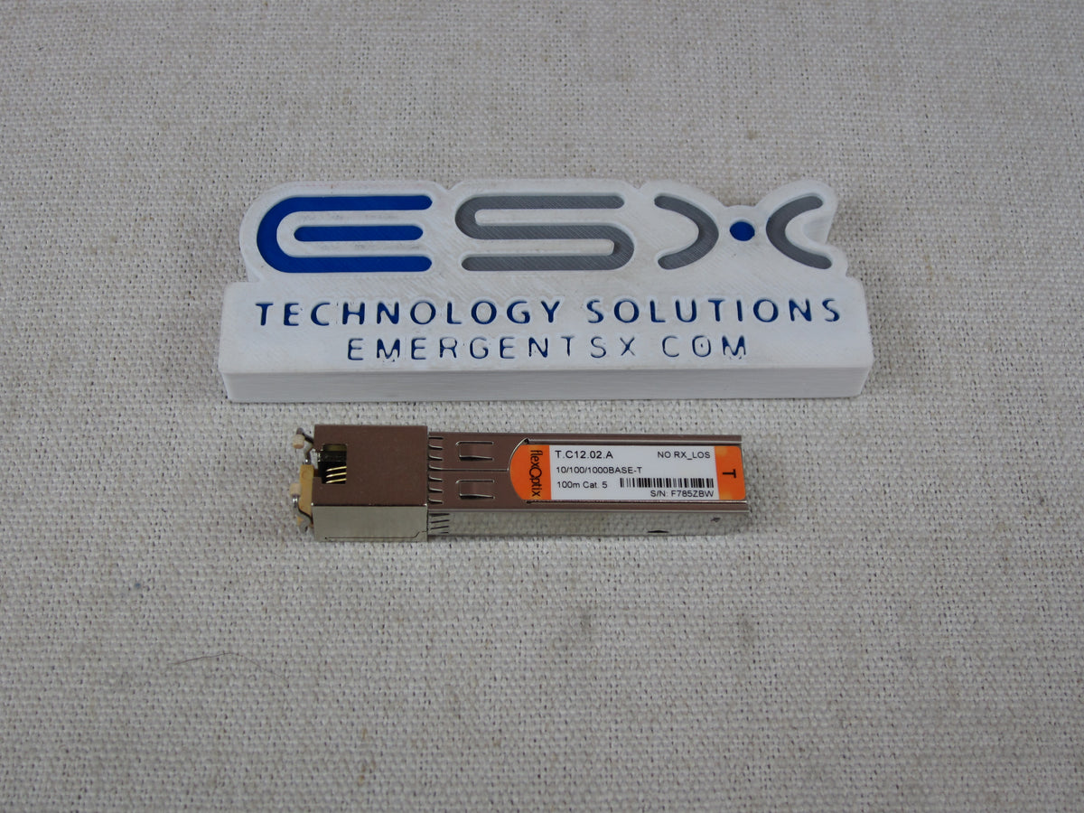 Flexoptic T.C12.02.A 1000Base-T GbE RJ45 Copper 100m SFP Transceiver ...