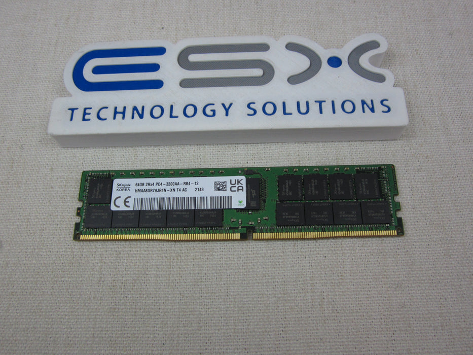 HYNIX HMAA8GR7AJR4N-XN 64GB 2Rx4 PC4-3200AA DDR4 ECC SERVER MEMORY DIMM