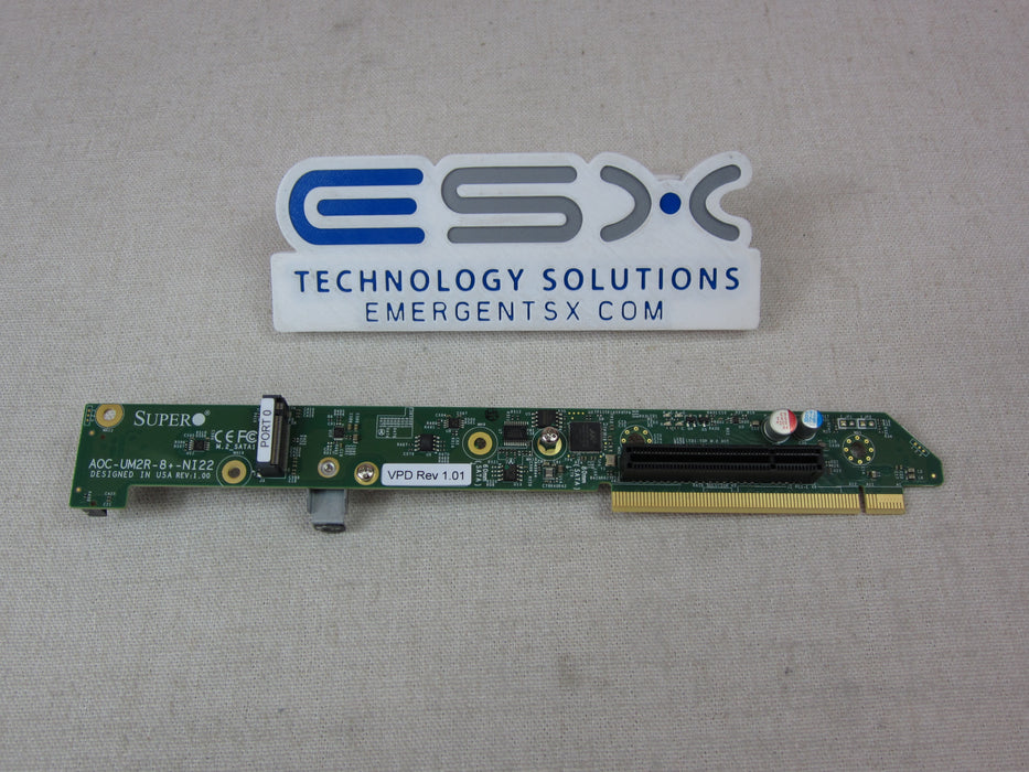 Supermicro / Nutanix AOC-UM2R-8+-NI22 M.2 PCIe Riser Card Assembly