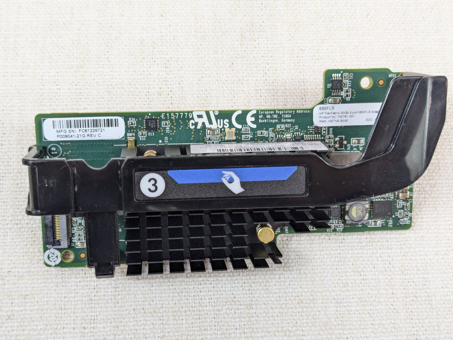 HP 701536-001 FlexFabric 650FLB 2 Port 20GB Network Adapter 700761-001