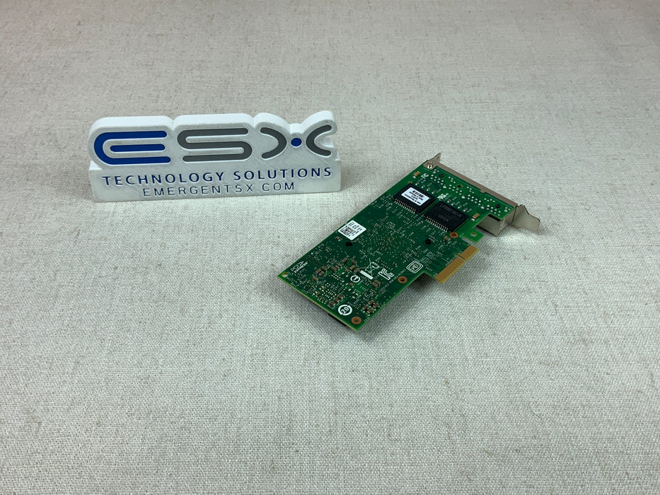 Dell 9YD6K Intel i350-T4 Quad-Port GbE Network Adapter w/ Both Brackets