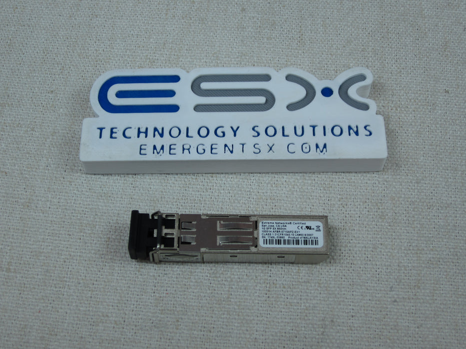 Extreme Networks AFBR-5715APZ-EX 1GB SX 850nm SFP Optical Transceiver Module