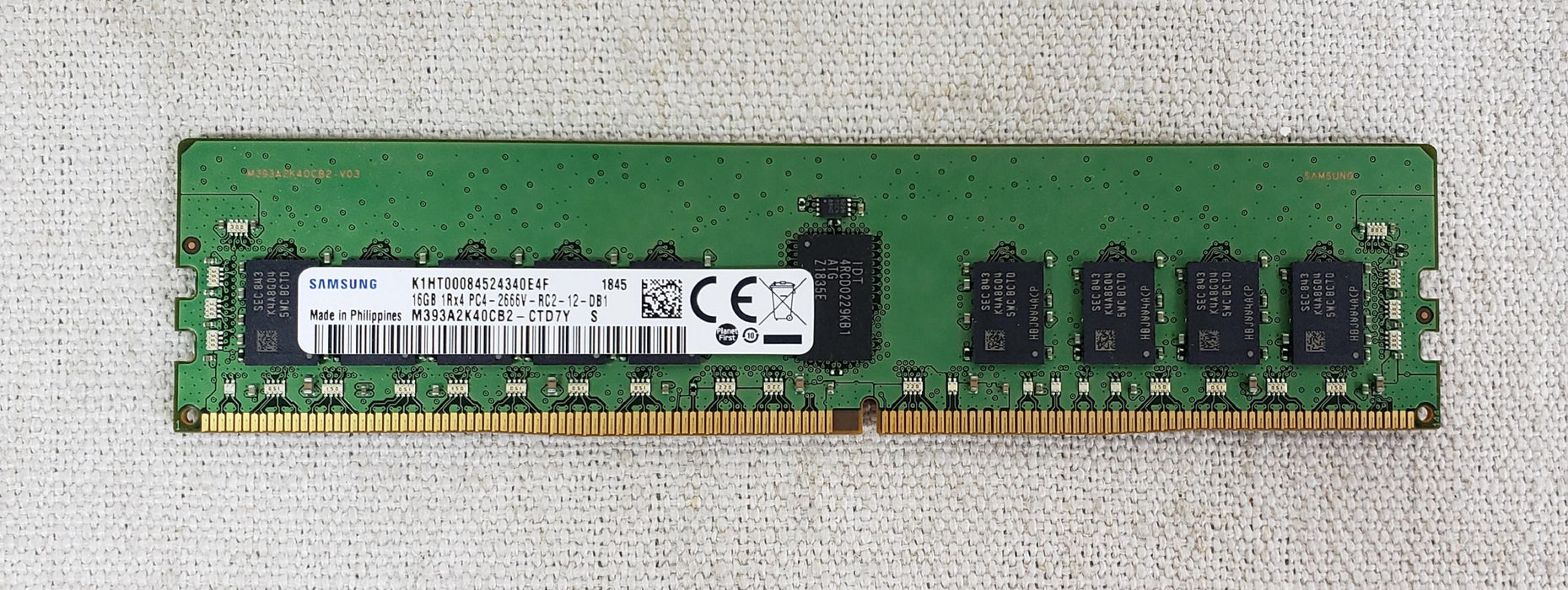 Samsung M393A2K40CB2-CTD 16GB 1RX4 PC4-2666V DDR4 ECC Server Memory RDIMM