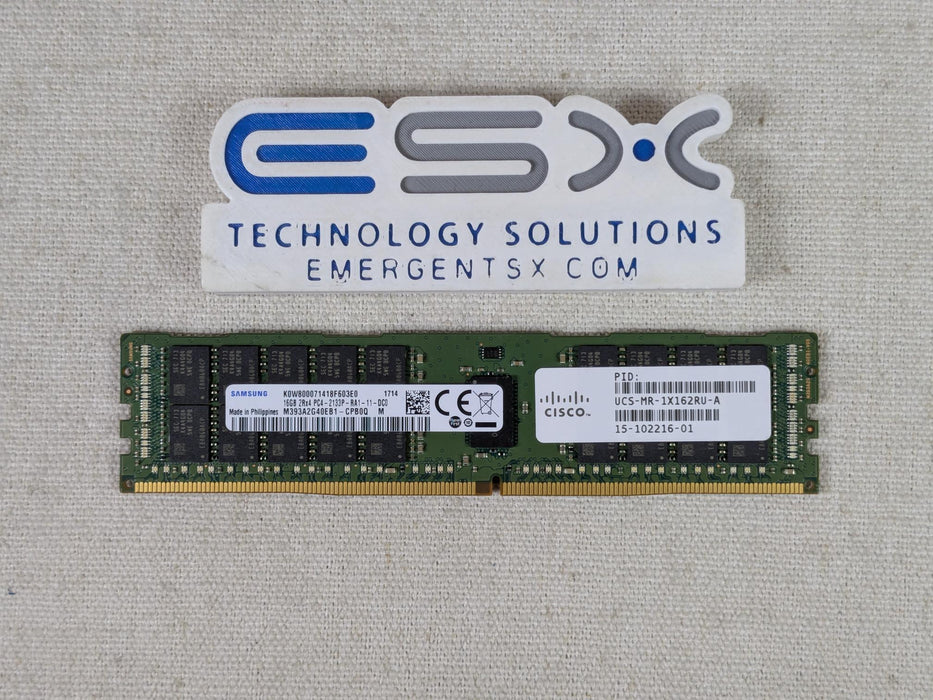 Cisco UCS-MR-1X162RU-A 16GB 2Rx4 PC4-2133P DDR4 DIMM 15-102216-01
