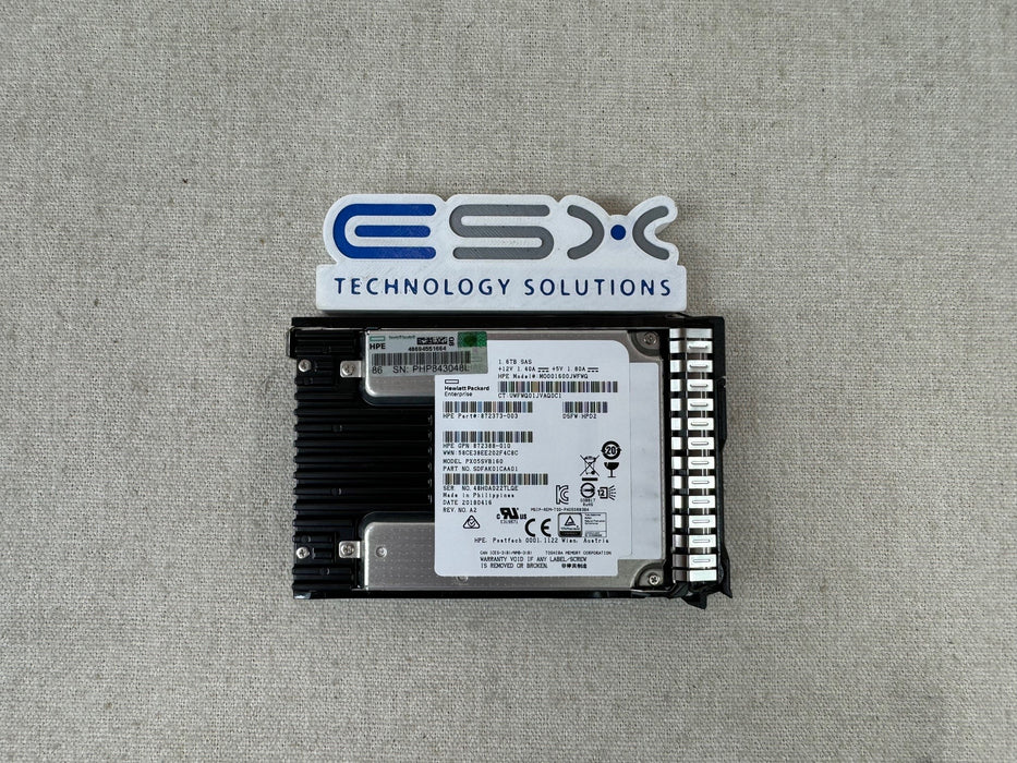 HP 872509-001 1.6TB 12Gb/s Mix Use 2.5” SAS SSD Solid State Drive 872382-B21