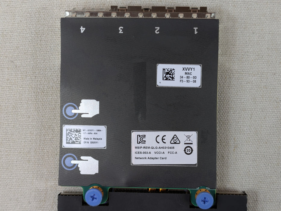 Dell XVVY1 QLogic QL41164 Quad-Port 10G SFP+ Network Daughter Card
