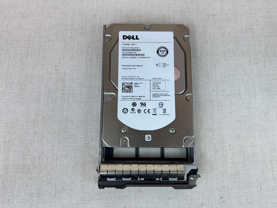 Dell W347K 600GB 15k 6Gb/s 3.5" SAS Hard Drive ST3600057SS R520 R720 R530 R730