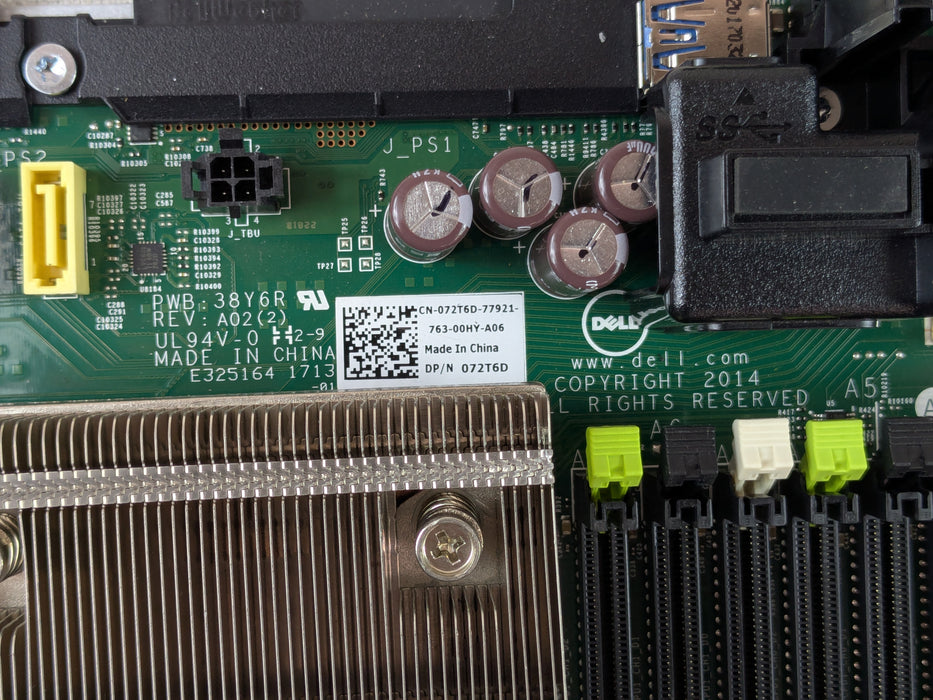 Dell 72T6D Main System Motherboard Assembly for PowerEdge R730/R730XD