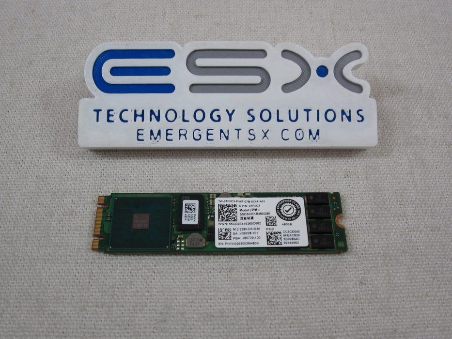 Dell 7FXC3 Intel D3-S4510 - 480GB SATA 6Gb/s M.2 TLC SSD
