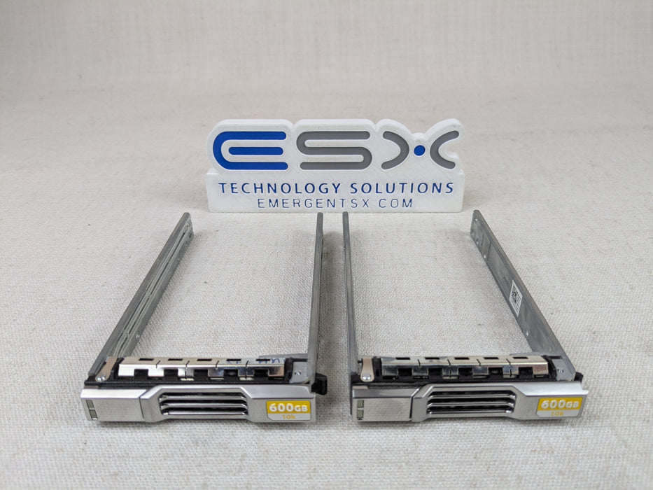 Lot of 2x Dell 18KYH EqualLogic 2.5” SAS/SATA HDD/SSD Tray PS4100 PS6100 PS6210