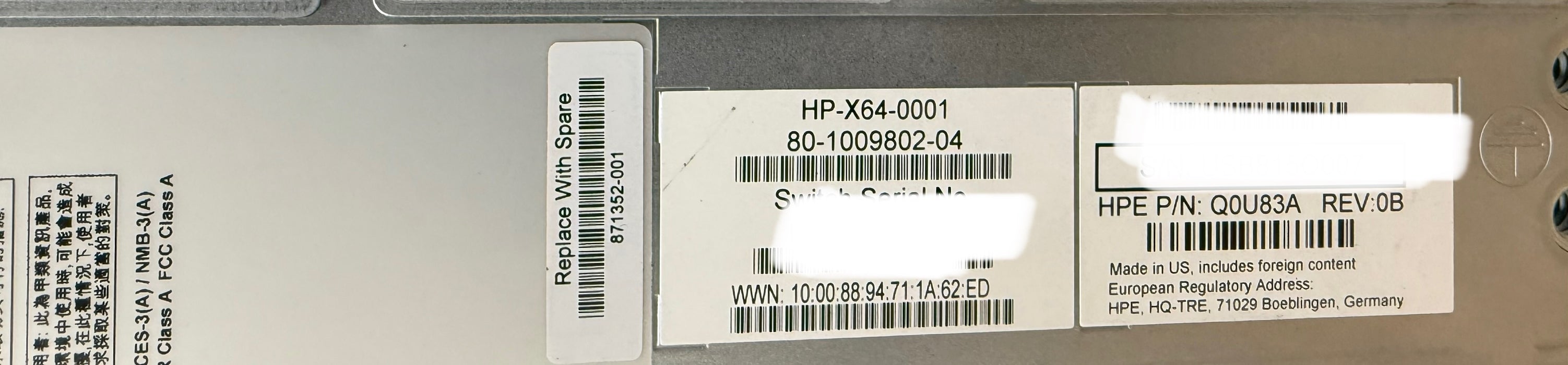 Brocade X6-4 - HPE SN8600B 4-Slot SAN director | Includes Licenses
