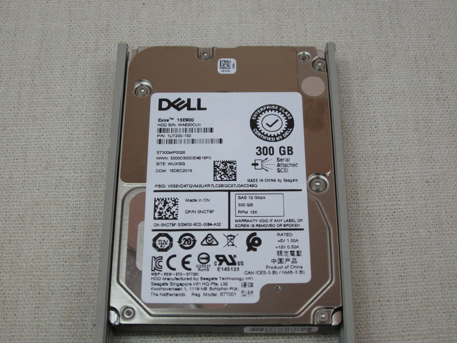 Dell NCT9F 300GB 15k 12Gb/s 2.5" SAS Hard Drive Seagate ST300MP0026