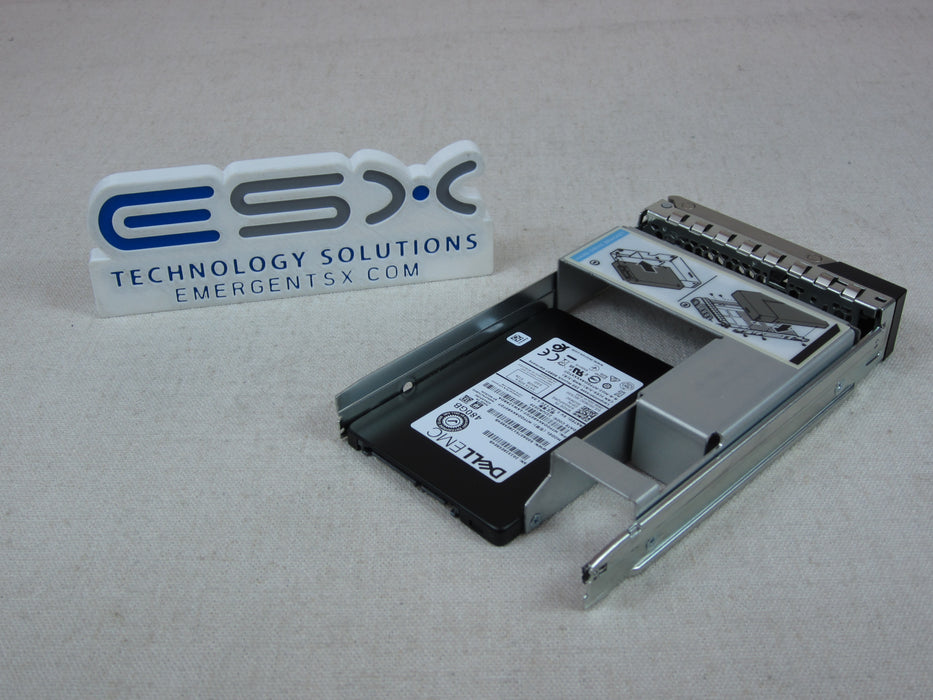 Dell 02M3C 480GB 6Gb/s 2.5" Mix Use SATA SSD MTFDDAK480TDT in 3.5” 14G Tray
