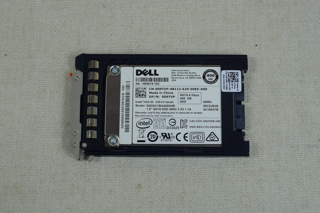 Dell 09TVP Intel S3610 Series 400GB 6Gb/s 1.8” uSATA MLC SSD