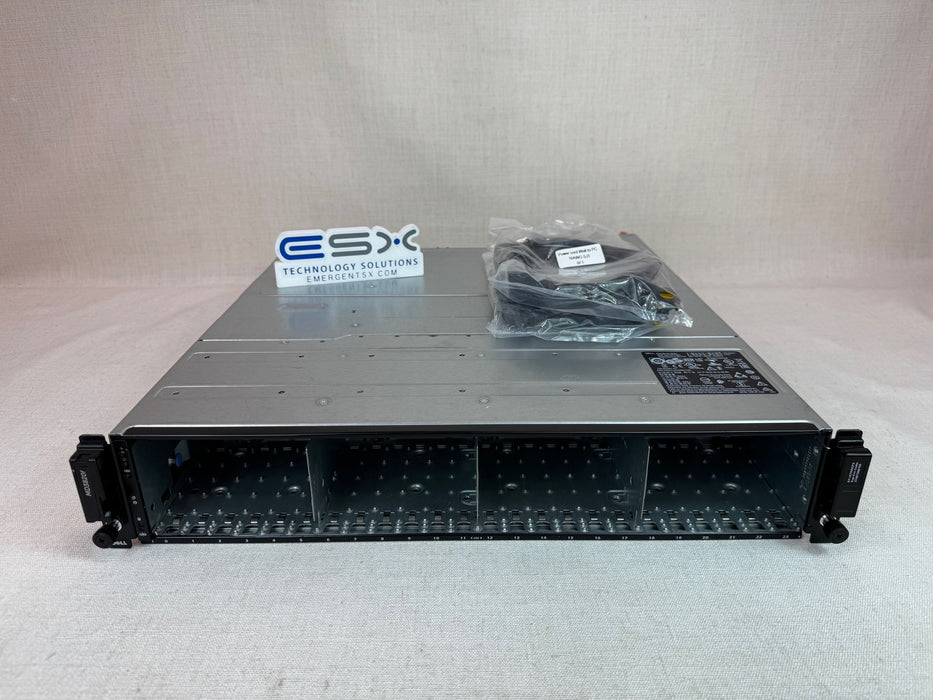 Dell PowerVault MD3820F 24x 2.5" 2U Storage Array- 2x Controller, 2x PSU No HDDs