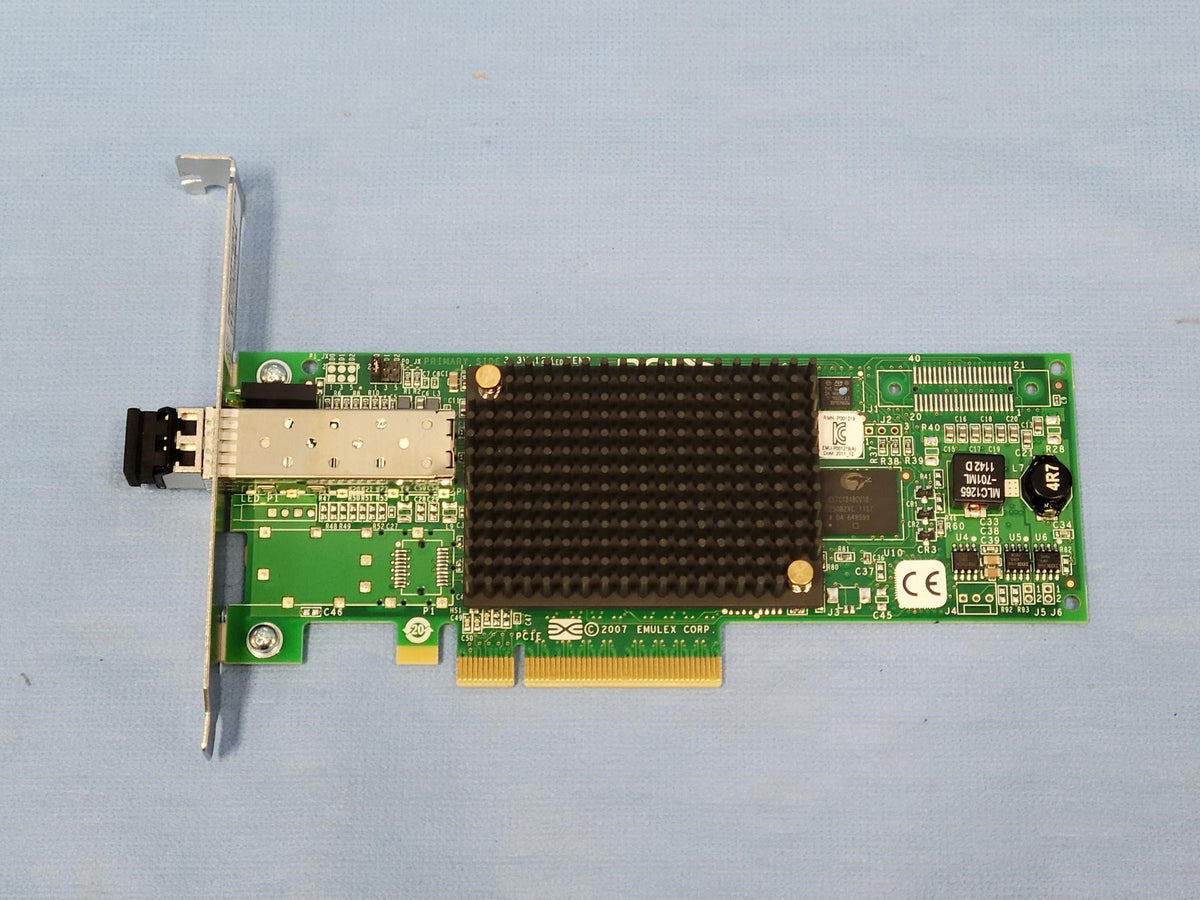 Emulex LightPulse 8GB Single Port FC PCI-e HBA Adapter Full Height LPE ...