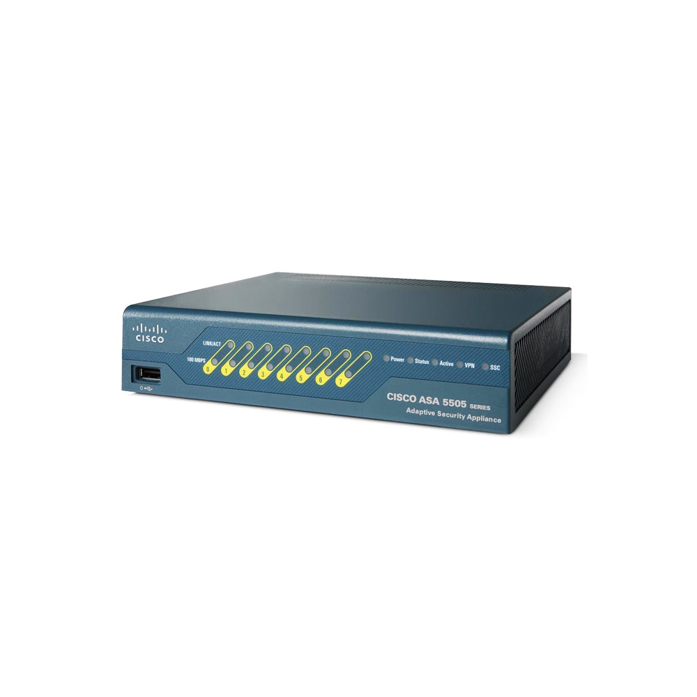 Open Box Cisco ASA 5505 Firewall Appliance 10-User Bundle Edition ASA5 ...