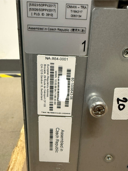 Brocade X6-4 SAN director | NA-X64-0001| 2 x FC32-48