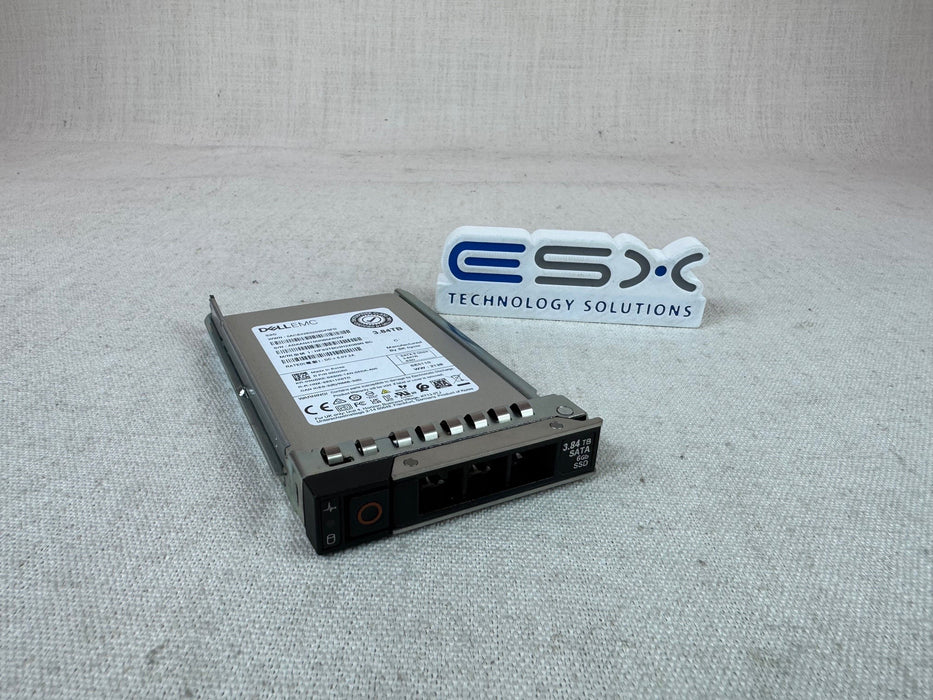 Dell 3GDK0 3.84TB 6Gb/s 2.5" SATA Read Intensive SSD HFS3T8G3H2X069N w/ 14G Tray