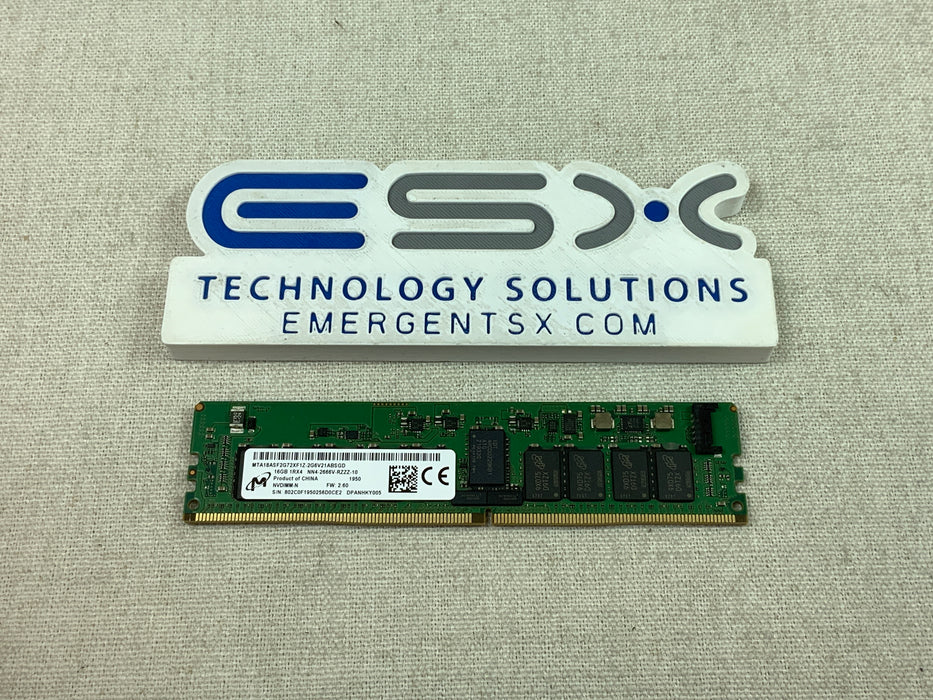 Micron MTA18ASF2G72XF1Z-2G6V21AB 16GB 1Rx4 NN4-2666V DDR4 ECC NVDIMM