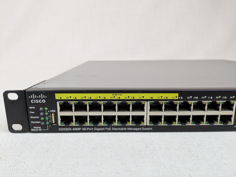 Cisco SG550X-48MP 48-Port Gigabit PoE Managed Switch – Scratches on top
