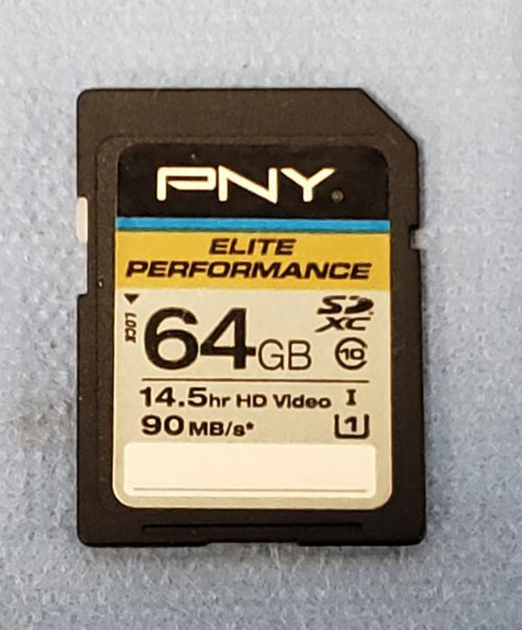 PNY P-SDX64U1H-GE 64GB High Speed SDXC Class 10 UHS-I, U1 90MB/sec Flash Card