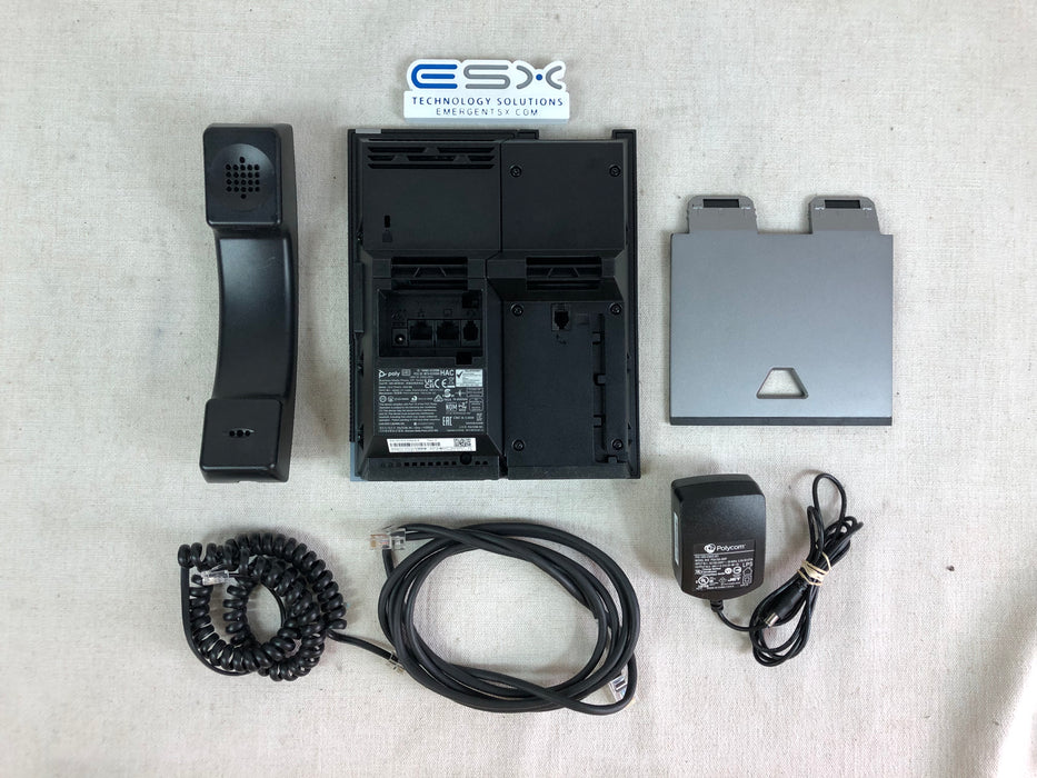 Polycom CCX 500 Touchscreen Microsoft Teams Office Phone w/ 48V AC Adapter
