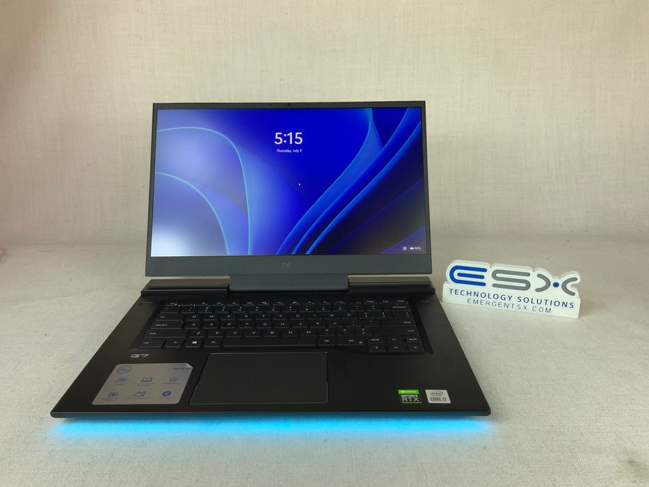 Dell P100F G7 7500 15.6" Notebook | i7-10750H | 16GB | 1TB SSD | 2060 | Win11pro